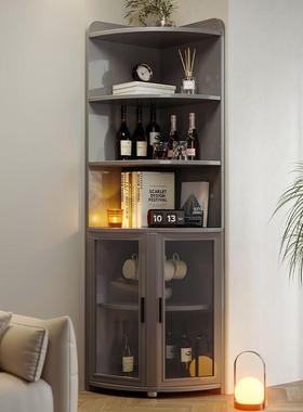 转角置架物落地书架墙三角形角柜90度墙边拐DZ229990角收纳柜靠墙