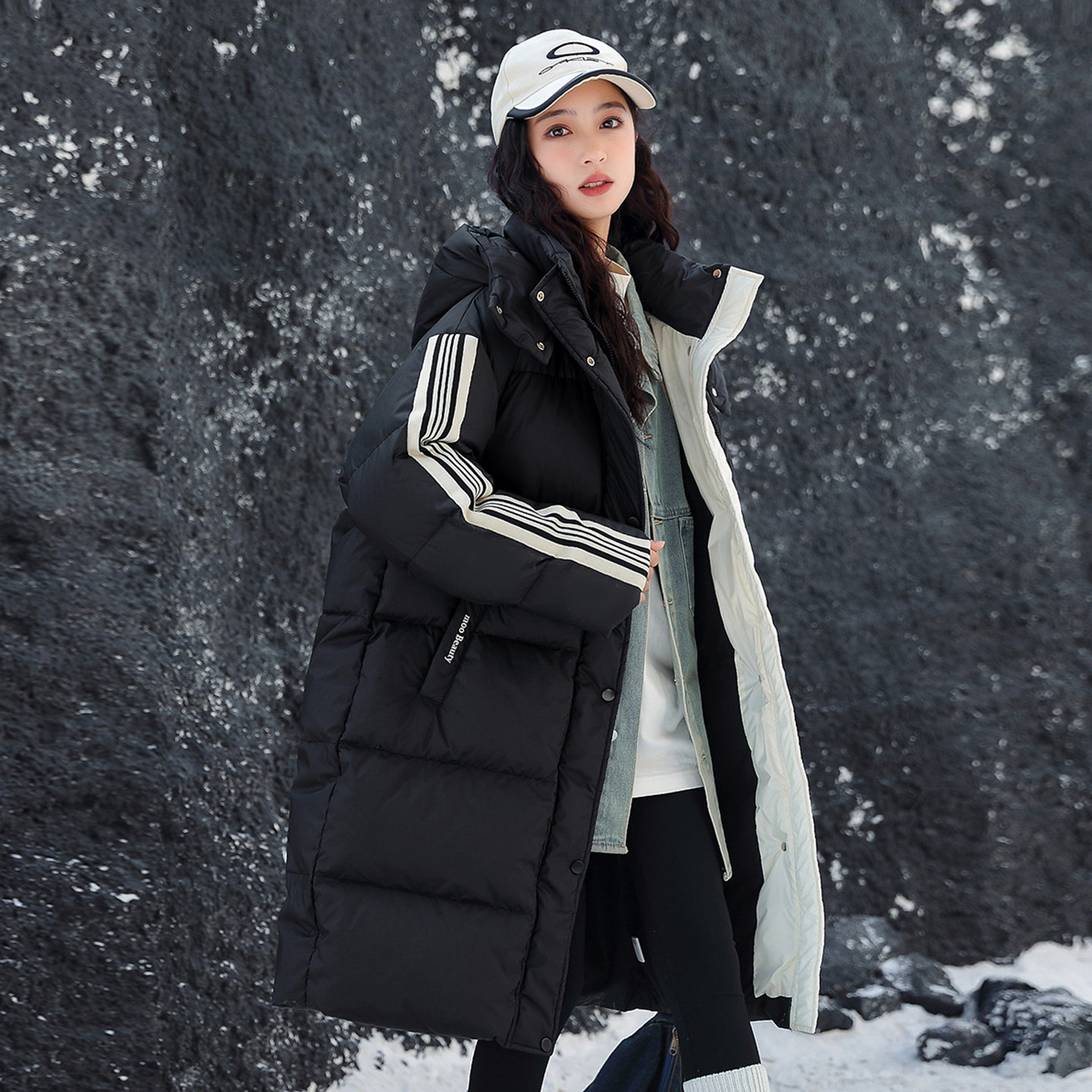 女大童羽绒服2025新款冬季加厚黑色洋气保暖长款上衣冬装连帽外套,童装/婴儿装/亲子装,羽绒服,淘宝优惠券,粉丝福利购,淘宝优惠卷