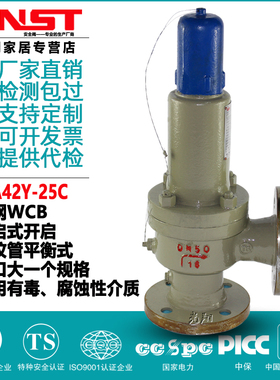 WA42Y-25C铸钢波纹管平衡式安全阀 DN25 32 40 50 65 80 100 200