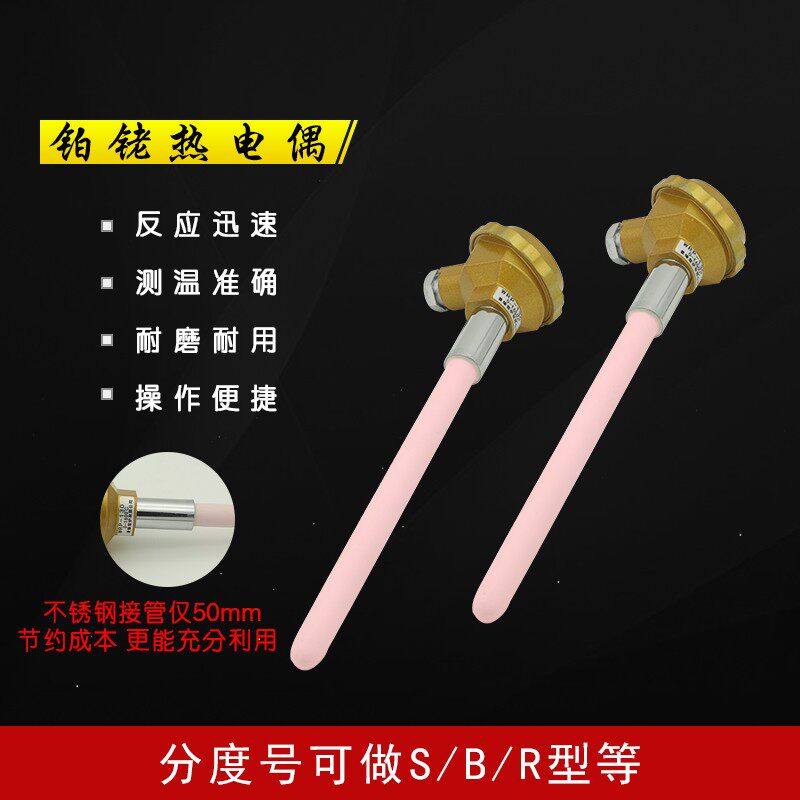 进口s型铂铑热电偶WRP-130高精度高温窑炉热电偶保修一年非标定做