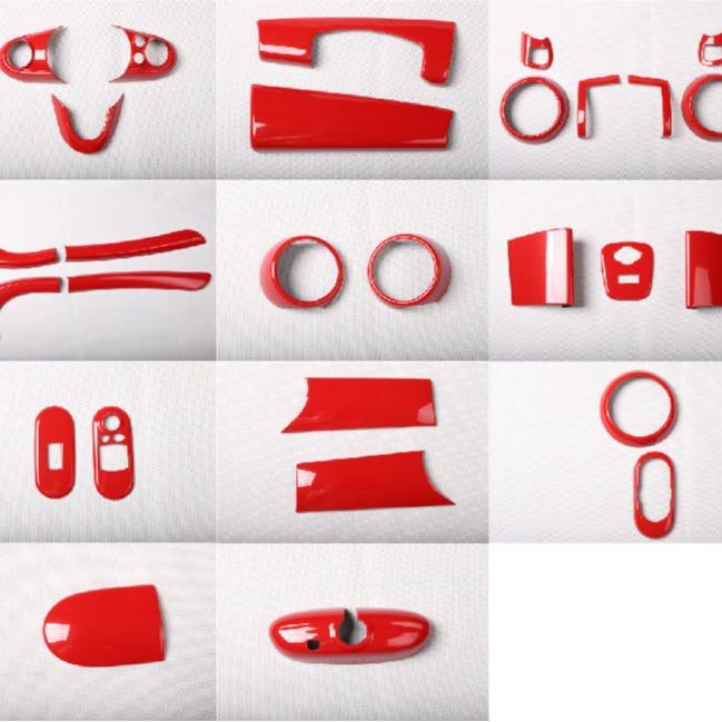 直销14-21款F56，one三门版碳纤维汽车内饰改装个性装饰贴