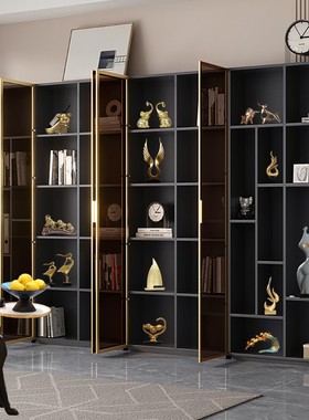 轻奢高档a书房酒柜装饰品摆件客厅电视柜玄关摆设办公室创意
