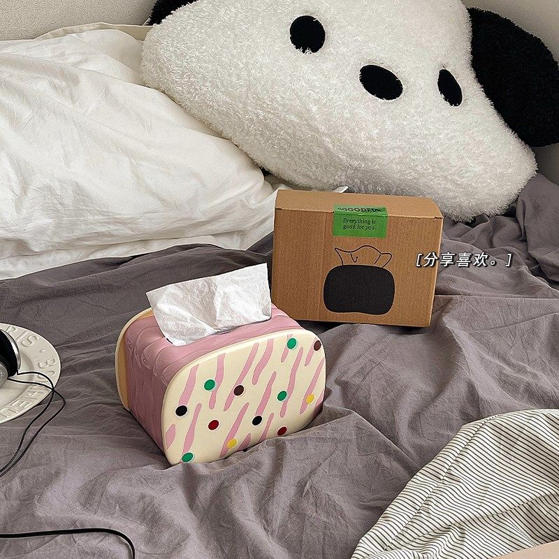 创意纸巾盒客厅高档轻奢可爱茶几餐桌E卧室2023新款趣味厕所抽纸