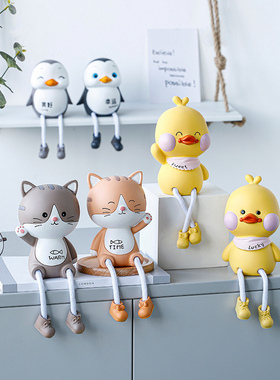 吊脚娃娃小摆f件客厅家居装饰品儿童房间布置床头电视柜桌面玩偶