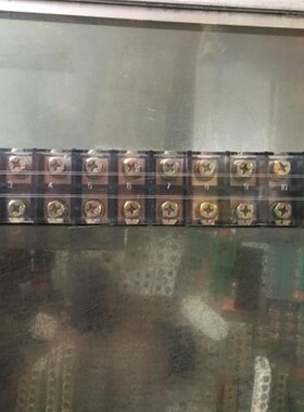 浙江盛菱TBC-10012 100A/12P固定式大电流接线端子 排板A级铜片