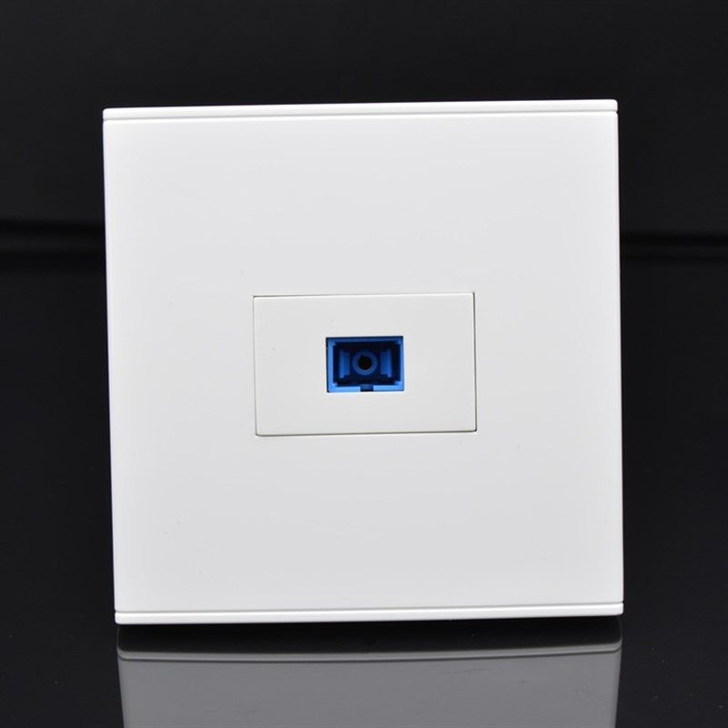 86型一位对接直插SC电脑光纤面板sc光纤耦合器插座光纤法兰盘插座