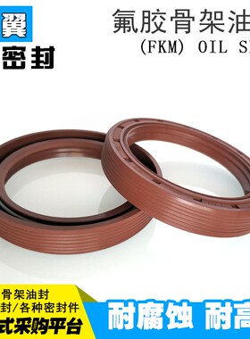 氟胶骨架油封28*50/52/56/57/58*7*8*10耐高温耐酸碱耐腐FKM油封