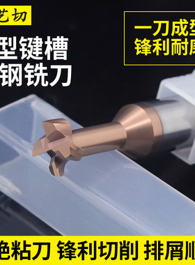 55度钨钢合金钢用T型刀4刃厚0.5加工中心1CNC2mm毫米铣刀刀具加长