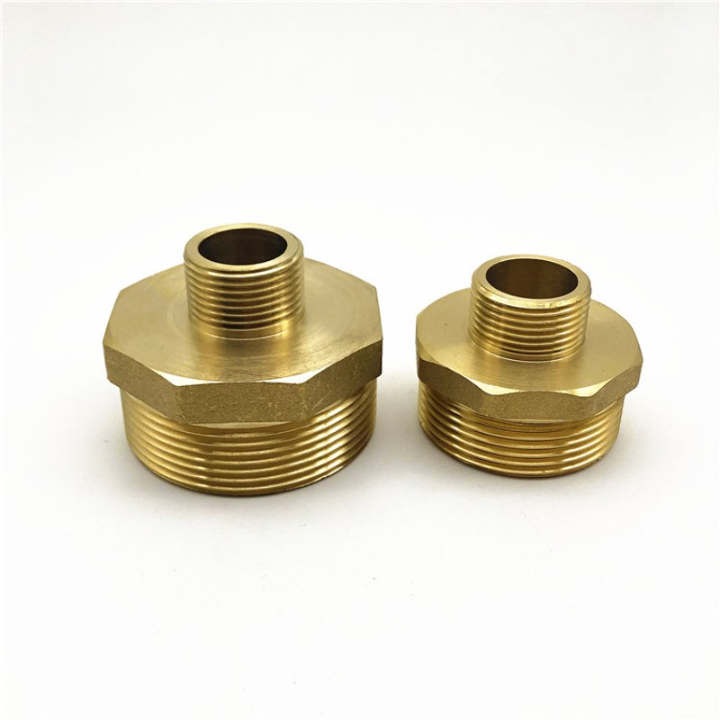 全铜外丝对丝2寸1.5/1寸转4分6分大小头变径异径转换水管接头配件