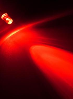 红色LED灯珠 LED发光二极管5MM红色白发红F5红光 超高亮 10000MCD