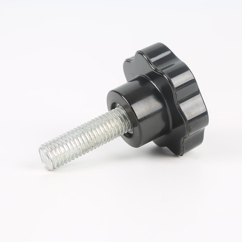 梅花手柄螺丝 星形把手星型胶木手柄手轮 七星手拧螺丝 M5