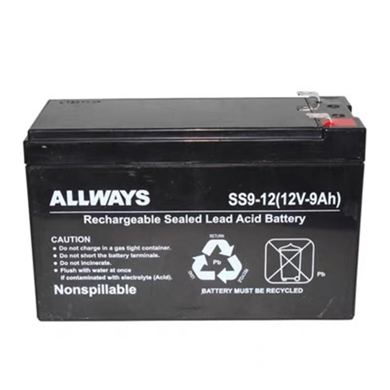 ALLWAYS SS9-12 蓄电池 12V9AH 铅酸免维护 UPS电源EPS安防储能