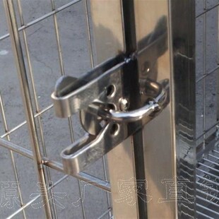 -锁扣 自动不锈钢撞锁动物锁门扣锁铁撞锁狗锁配件定狗笼