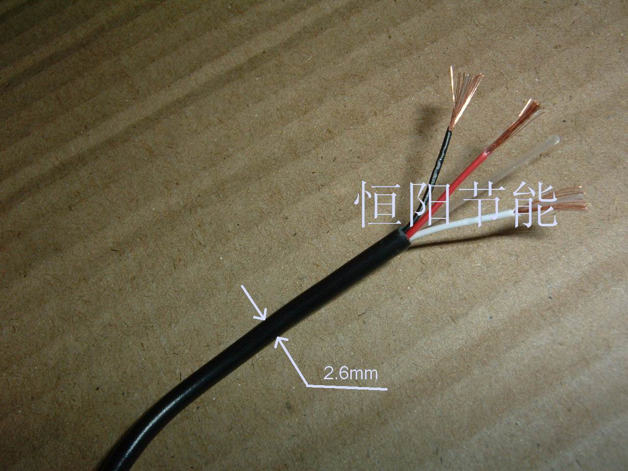 进口3芯0.1平方电缆线光电开关传感器信号控制线拖链耐曲特软柔性