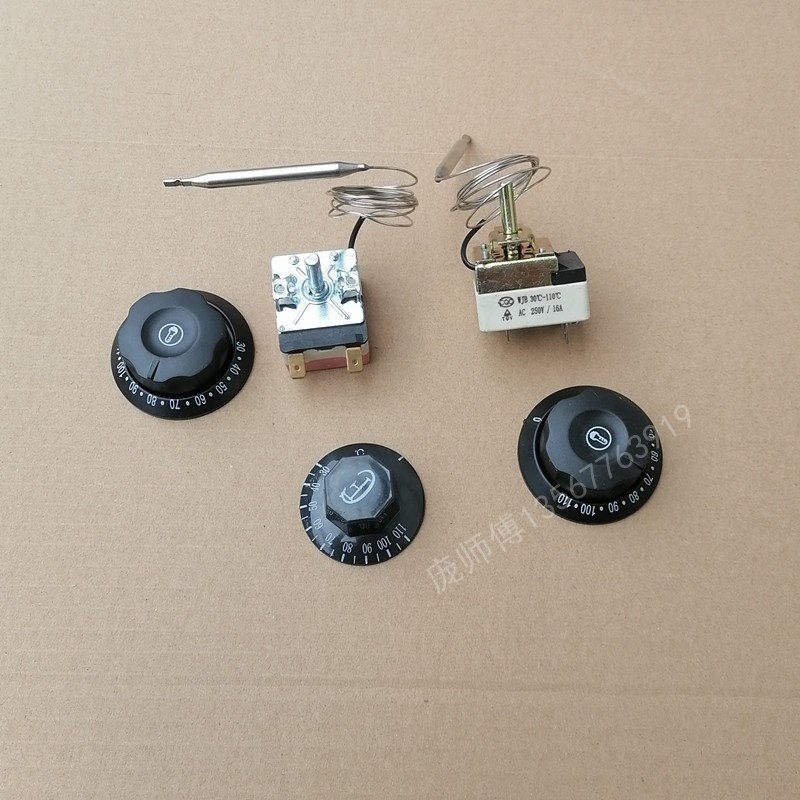 商用保温台煮面炉开水桶展示柜关东煮麻辣烫30-110度开关温控器