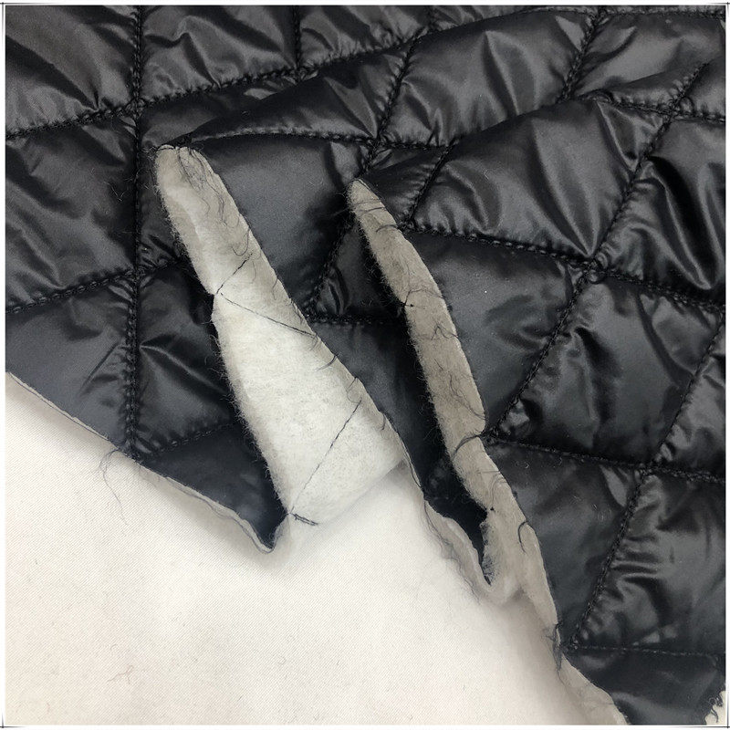 黑色100%羊驼毛冬季保暖里衬面料大衣风衣棉N衣裤服装里子内里衬