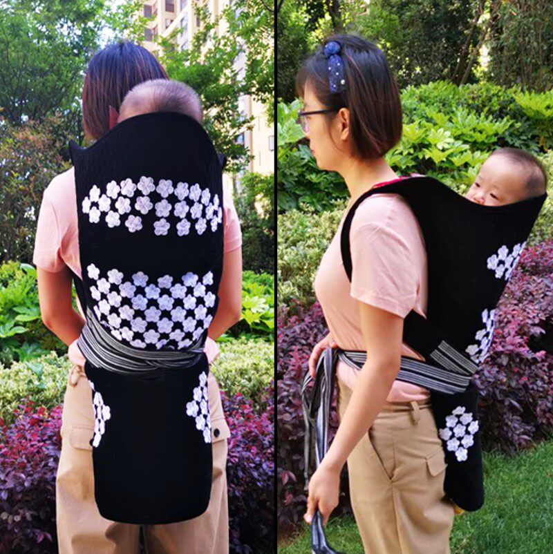 云南贵州四川婴儿绣花背带老式B传统宝宝背巾夏季纯棉裹背后背式