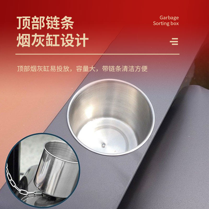 户外分类垃圾桶不锈钢室外垃圾箱环卫大号小区果皮箱Y公园景区双
