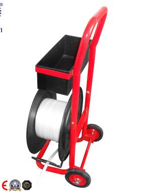 厂纤维带打包带托架塑钢盘车工推打包带74549车手带拉车黑款