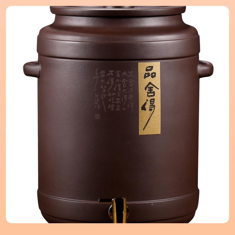 ā罐宜兴原紫砂泡茶水缸储水家过滤大号抽水净水直用饮机MAL茶矿