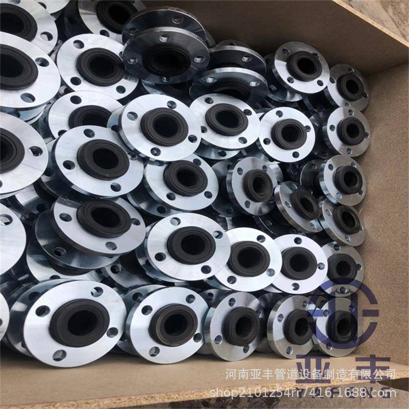 KDF型可曲挠橡胶接头软大口接径翻边方橡胶连安装拆389卸便