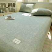 棉麻粗床笠A2025新款 类老布床wl mj041单件纯单棉100全棉加厚老式