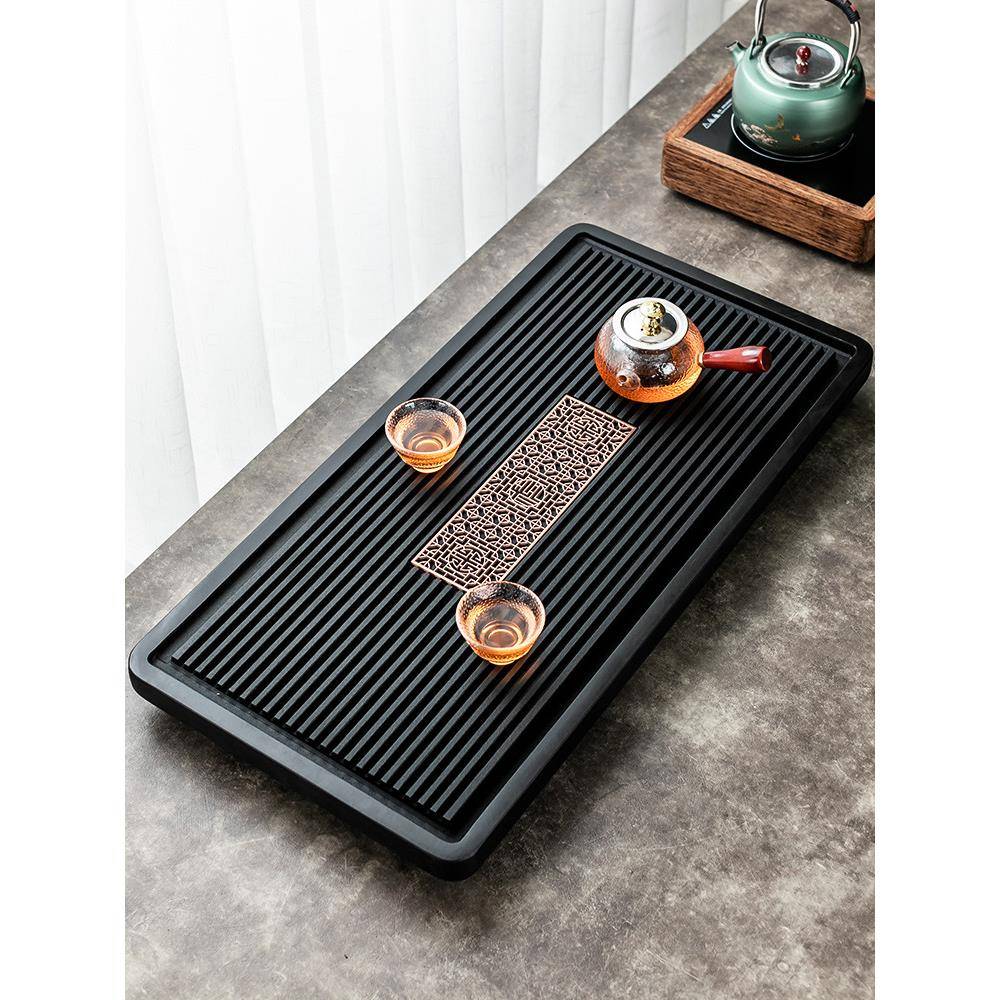 然A水5L整块天乌金石电F765J6S6木茶气盘家用简约中式排茶盘办公