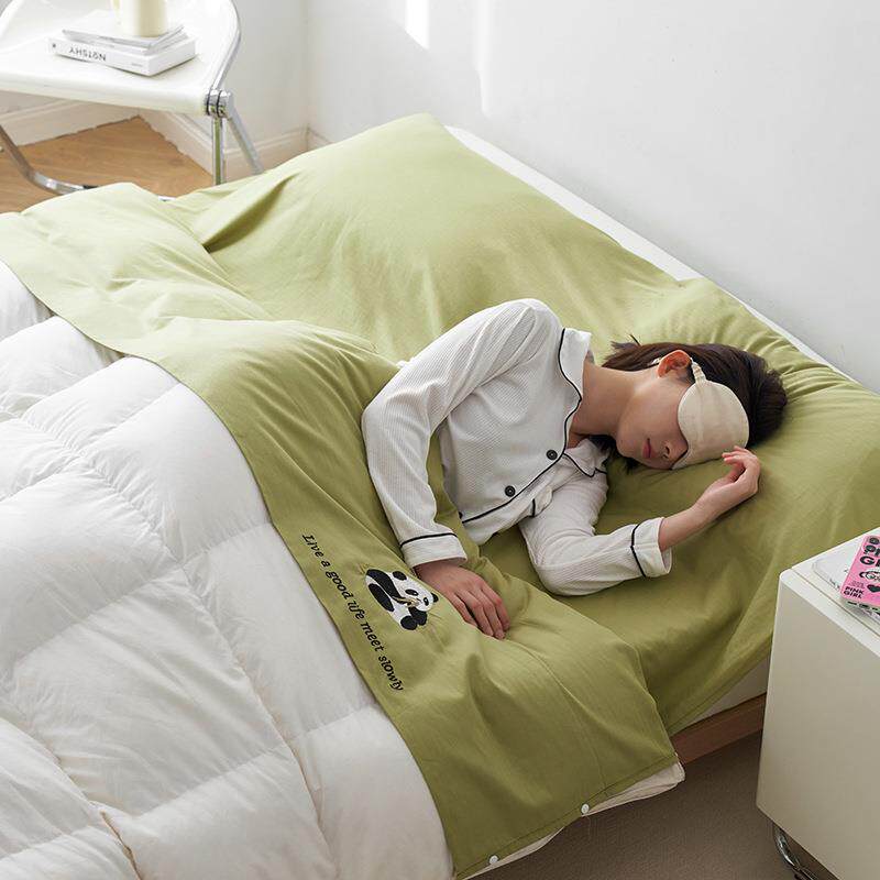 A类100长绒棉酒店隔脏睡袋纯棉旅行床单被套四件套便携式旅游被罩