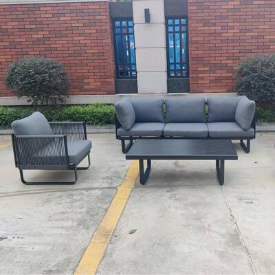 户外沙RUZ发庭院露藤台阳台多人客休闲厅组藤合室外椅编室内防水