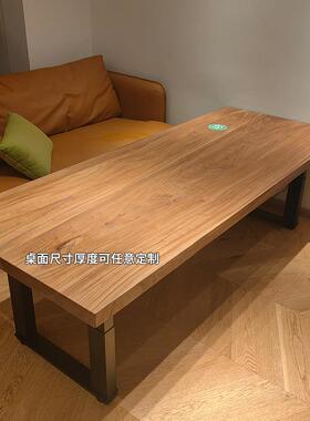 老木大板AMN桌榆木板桌子木实桌榆面桌原木定制板旧木板风化复古