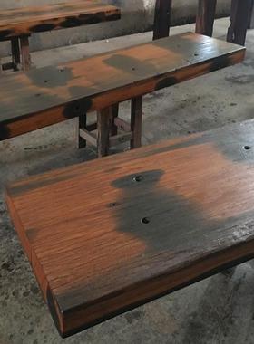 地船木吧台板茶几台LYO板隔板面复古板原板旧船木板风化材木料