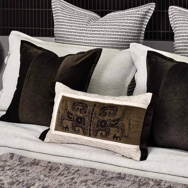 现品代轻奢样板2024-6-7房间床品软床装酒店墅售楼部上用别多件套