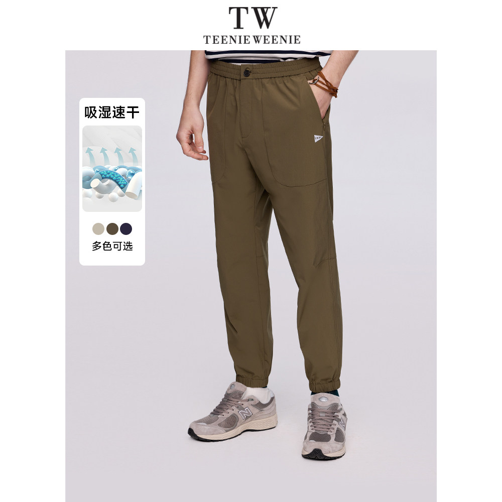 TeenieWeenie小熊男装字母休闲裤男2024夏季新款