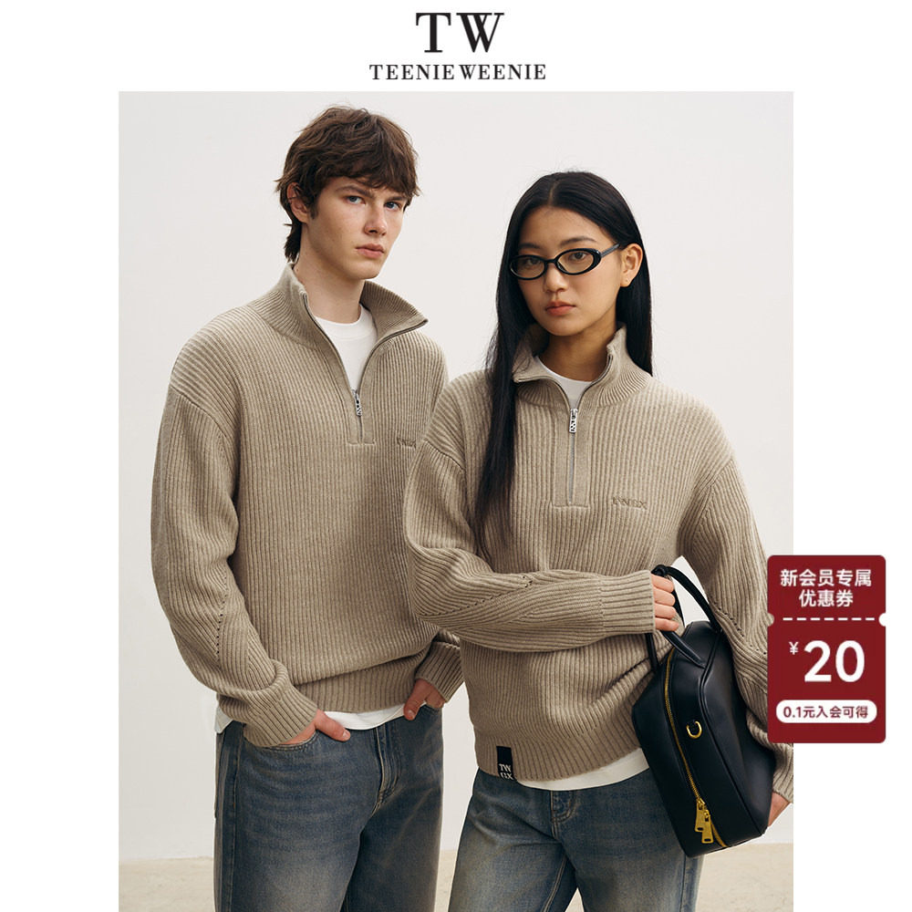 【男女同款】TeenieWeenie小熊男装美式休闲针织衫长袖毛衣上衣
