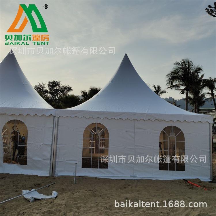 工厂直发商业用白色小帐蓬尖顶篷房组合折扣帐篷促销活动帐篷