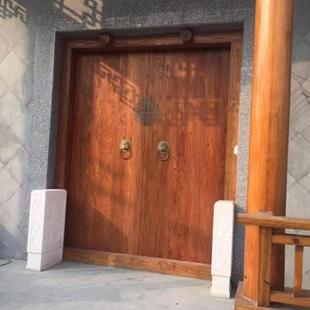 大門實木門 老榆木大門雙開門民俗酒店別墅實木門仿古中式