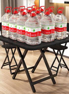 可折叠桌餐家用简F969SSJT小户吃饭饭桌方桌简易出型租约屋桌桌子