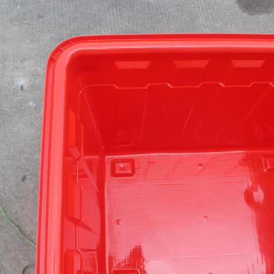 厚塑料水箱长方形转周储水XRS泡箱带盖桶养鱼龟水产养殖加瓷砖箱