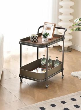 m0y225新款网红马鞍皮移动K674LV沙发客厅家用小推车置物架茶几边