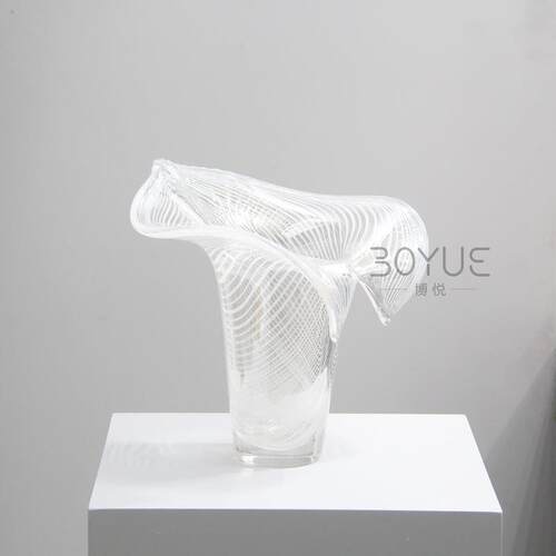 现代简居约XY77069家纹炫彩琉璃花瓶计师用设样板间洽谈桌客厅台