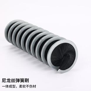 内外绕弹簧圆刷尼龙塑料丝螺毛THS024旋绕刷抛光筒刷螺旋缠式工业