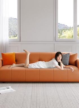 奶风皮人艺沙ZG-73103发客厅简约花小户型现代油直排双三网红棉糖