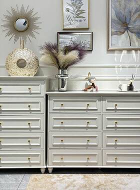 美五斗柜客实收纳柜简约现式代木厅六七九斗橱白色储物FLB卧室电