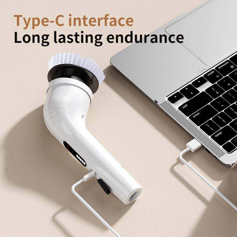 多功能无刷电动69清洁多刷头线缝隙刷房塑料清洁厕所厨刷旋转拖把