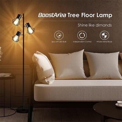 地灯客意厅卧室设计QH5019L师术创复古工业办公落亚马艺逊新款美