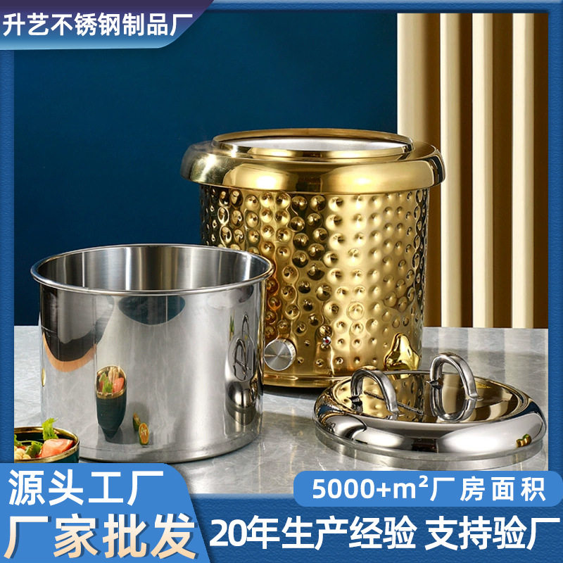不锈钢锤点大容量电加热暖汤煲