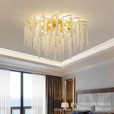 法式轻奢温馨23040客厅灯主灯轻奢吸顶气灯简约大创大房间厅意水