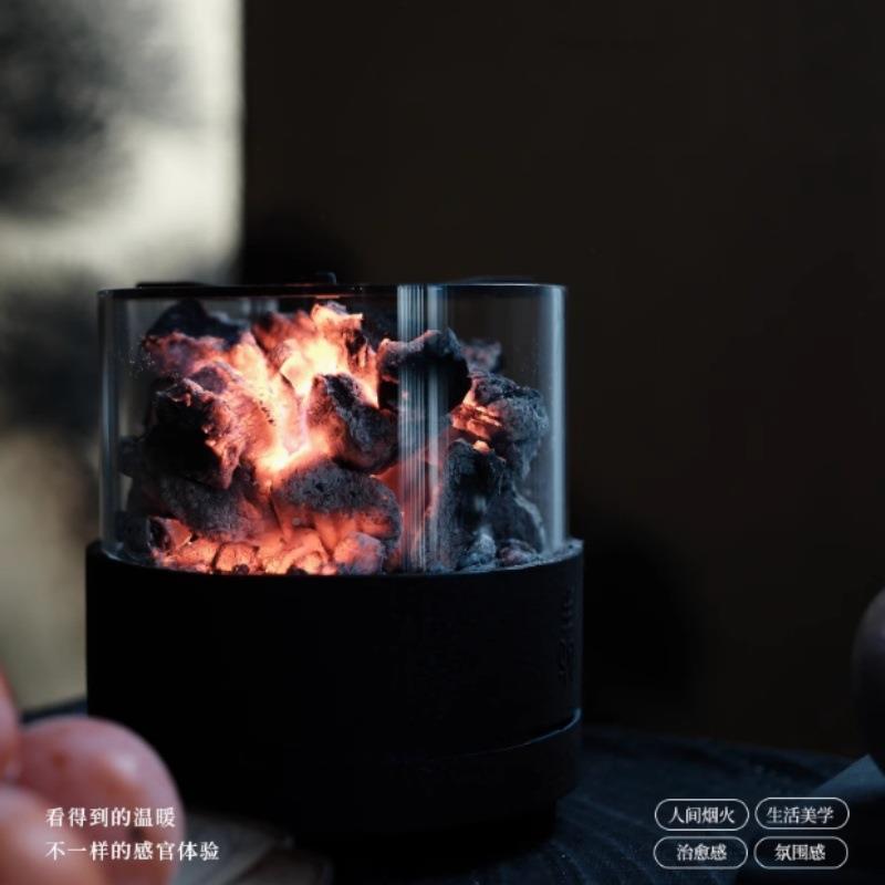 围煮茶BUK日式炉可事观火炭铁炉铸家炉用茶室户外明火煮茶炉煮茶
