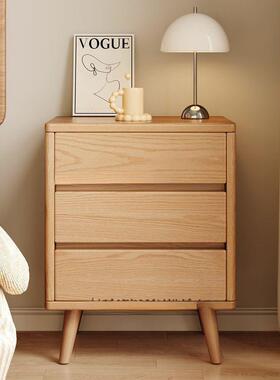 实木床柜卧室家用现代简UXM约边窄三床加头高小型置物储物收纳层