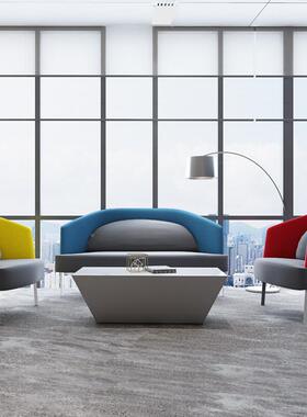 接待办公沙经理室现合代简约沙发沙老板洽谈办公沙发BGSF-02组发